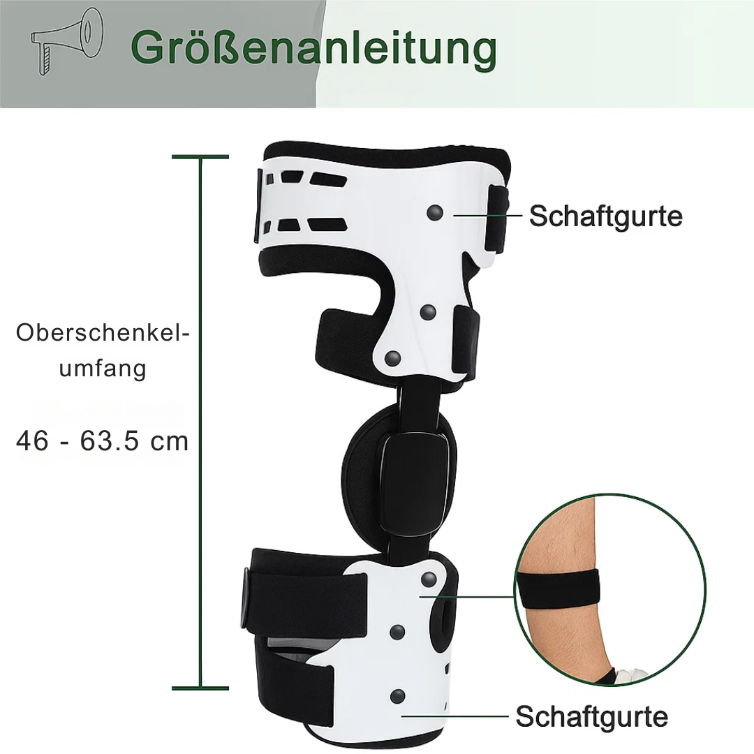Knieschiene – entlastende Knieorthese bei Arthrose und Schmerzen, stabilisierende Schiene Kreuzbandriss