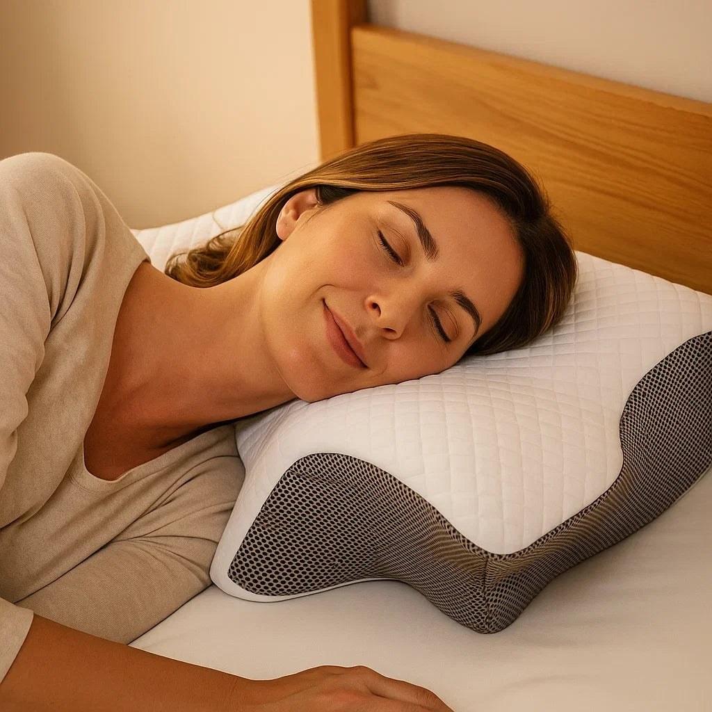 Orthopädisches Kissen Testsieger – Ergonomisches Schmetterlingskissen für erholsamen Schlaf, 37×62 cm