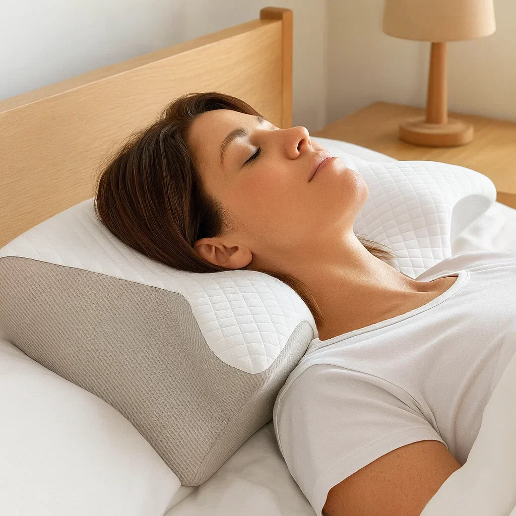 Orthopädisches Kissen Testsieger – Ergonomisches Schmetterlingskissen für erholsamen Schlaf, 37×62 cm