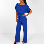 Women’s Belted Wide-Leg Jumpsuit | Flowy, Comfortable & Ideal for Day to Night Wear