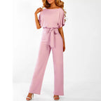 Women’s Belted Wide-Leg Jumpsuit | Flowy, Comfortable & Ideal for Day to Night Wear