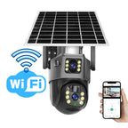 Solar Kamera – 4K Überwachungskamera außen mit Solarpanel, kabellose Überwachungskamera Solar Testsieger