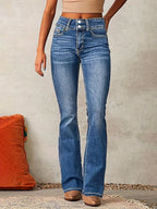 Women’s High-Waisted Flared Jeans | Retro-Inspired, Flattering Fit & Versatile for Casual and Semi-Formal Outfits