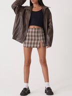 Women's Oversized Leather Bomber Jacket | Zipper Front, Relaxed Fit & Ideal for Modern Streetwear