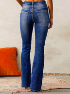 Women’s High-Waisted Flared Jeans | Retro-Inspired, Flattering Fit & Versatile for Casual and Semi-Formal Outfits