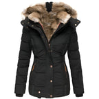 Women's Insulated Puffer Jacket | Slim Fit, Hooded Design for Cold Weather Comfort