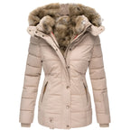 Women's Insulated Puffer Jacket | Slim Fit, Hooded Design for Cold Weather Comfort