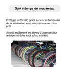 Tracker vélo étanche et discret, traceur pour vélo longue distance avec GPS traceur vélo compatible iOS