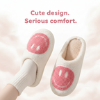 Smiley Face Slipper - Cozy Non-Slip with Soft Inner Lining