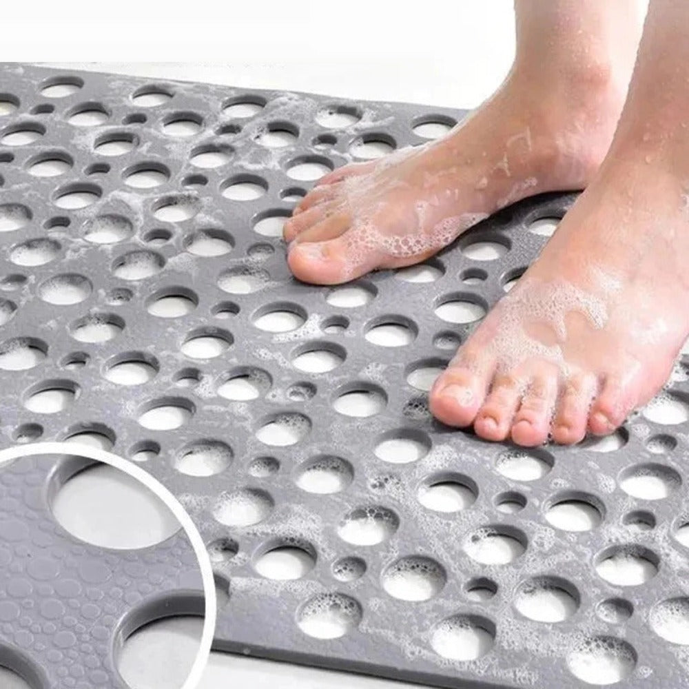 Anti-Rutsch Matte Dusche – Rutschfeste Badematte für Senioren mit Saugnäpfen & schnellem Ablauf