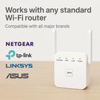 UltraXtend 5G WiFi Booster – Potente Ripetitore WiFi Dual-Band per Casa e Giardino con Copertura Estesa del Segnale