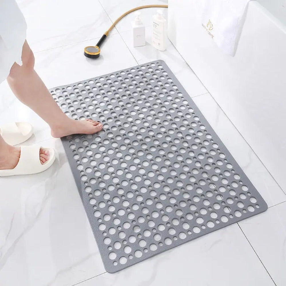 Anti-Rutsch Matte Dusche – Rutschfeste Badematte für Senioren mit Saugnäpfen & schnellem Ablauf