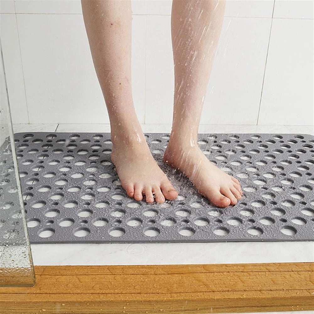 Anti-Rutsch Matte Dusche – Rutschfeste Badematte für Senioren mit Saugnäpfen & schnellem Ablauf