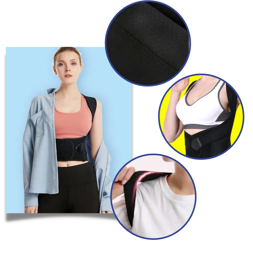 Correcteur de posture instantané XL – renfort dorsal Saneo Posture Pro pour redresse posture