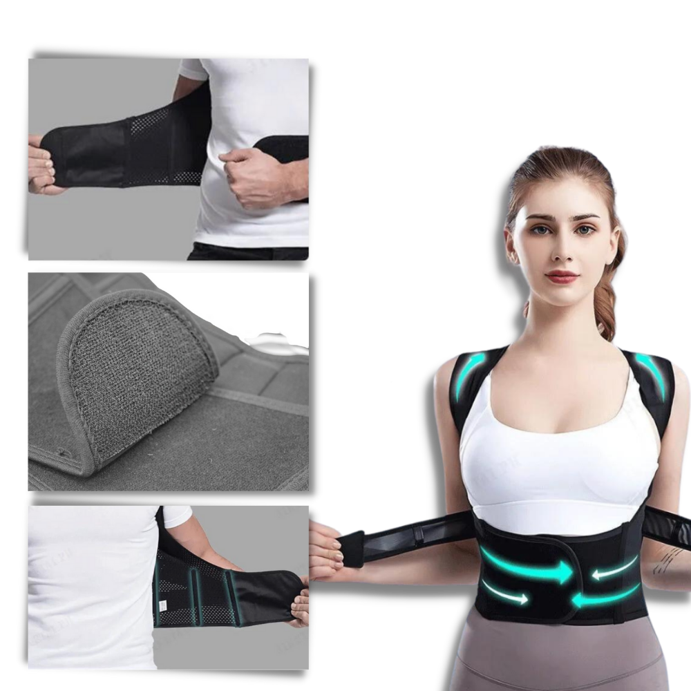 Correcteur de posture instantané XL – renfort dorsal Saneo Posture Pro pour redresse posture