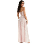 Enchanted Corset Maxi Dress With Lace Up Back