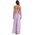 Enchanted Corset Maxi Dress With Lace Up Back