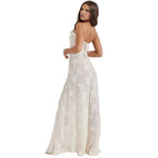 Enchanted Corset Maxi Dress With Lace Up Back