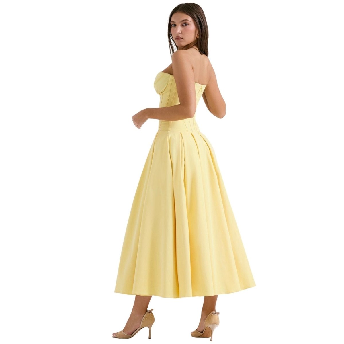 Strapless Midi Dress
