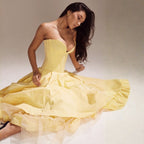 Strapless Midi Dress