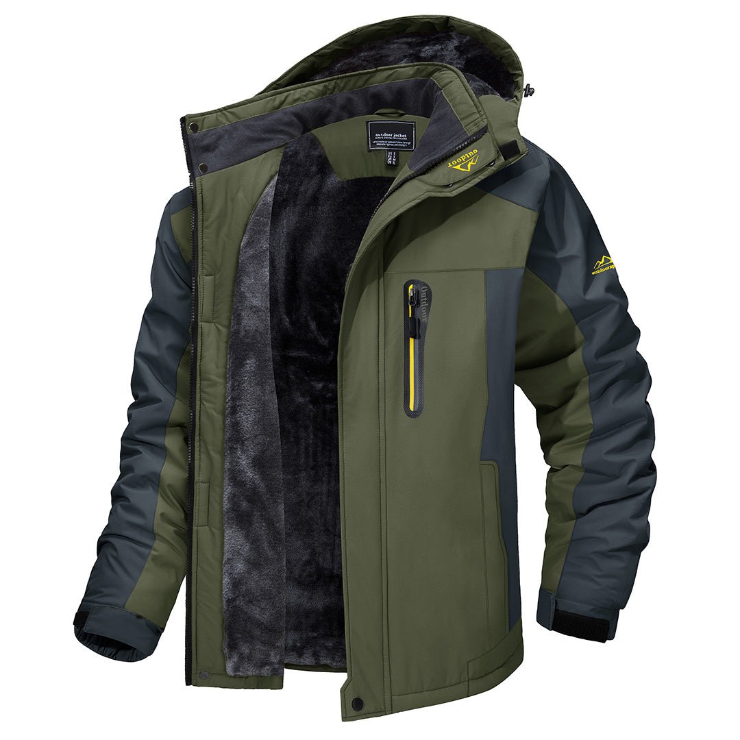 Mens Warm Waterproof Jacket - Insulated, Waterproof & All-Weather Ready