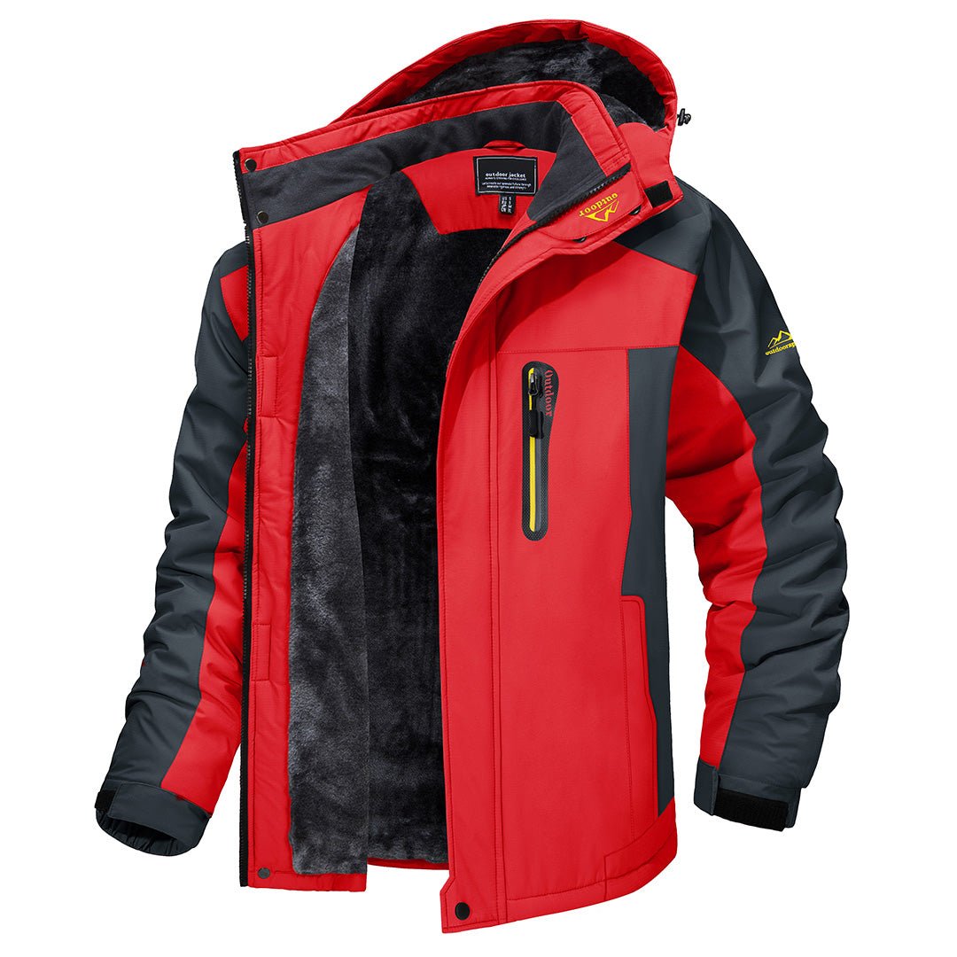 Mens Warm Waterproof Jacket - Insulated, Waterproof & All-Weather Ready