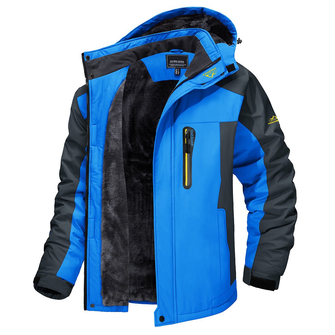 Mens Warm Waterproof Jacket - Insulated, Waterproof & All-Weather Ready