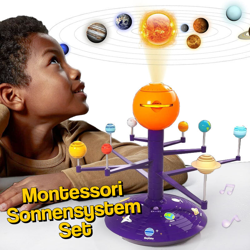 Set Sistema Solare Montessori – Kit Educativo | Gioco Scienza Bambini