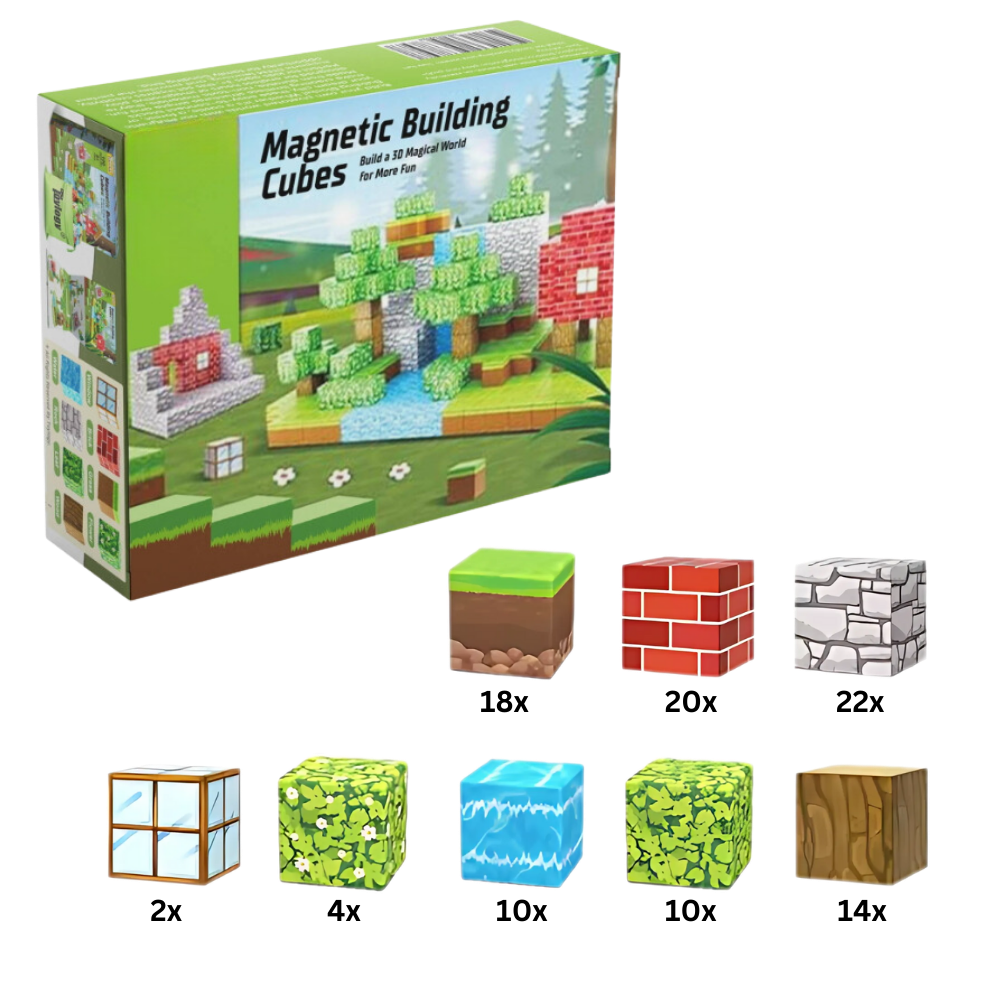 Blocs magnétiques de construction 100 pcs – magnetic toy blocks éducatifs inspirés du jeu