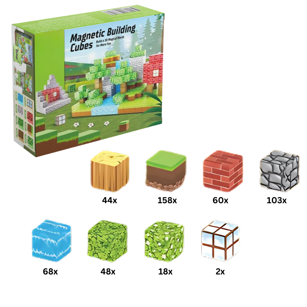 Blocs magnétiques de construction 100 pcs – magnetic toy blocks éducatifs inspirés du jeu