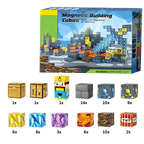 Blocs magnétiques de construction 100 pcs – magnetic toy blocks éducatifs inspirés du jeu