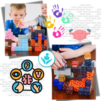 Blocs magnétiques de construction 100 pcs – magnetic toy blocks éducatifs inspirés du jeu