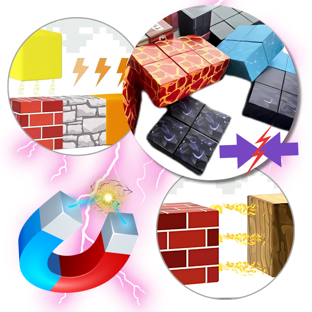 Blocs magnétiques de construction 100 pcs – magnetic toy blocks éducatifs inspirés du jeu
