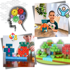 Blocs magnétiques de construction 100 pcs – magnetic toy blocks éducatifs inspirés du jeu