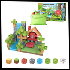 Blocs magnétiques de construction 100 pcs – magnetic toy blocks éducatifs inspirés du jeu
