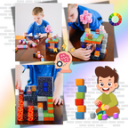 Blocs magnétiques de construction 100 pcs – magnetic toy blocks éducatifs inspirés du jeu