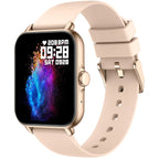 Smartwatch Damen eckig mit Schrittzähler und Telefonfunktion ohne Handy, ultradünne Fitnessuhr