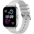 Smartwatch Damen eckig mit Schrittzähler und Telefonfunktion ohne Handy, ultradünne Fitnessuhr