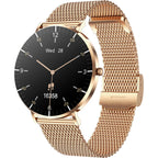 Smart and Fitness Watch für Damen, ultradünne Smartwatch als digitale Armbanduhr mit eleganter Optik