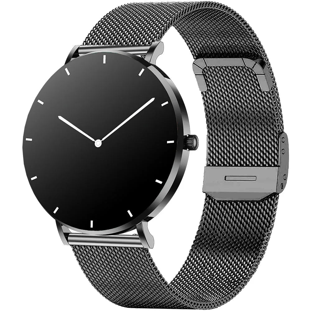 Smart and Fitness Watch für Damen, ultradünne Smartwatch als digitale Armbanduhr mit eleganter Optik