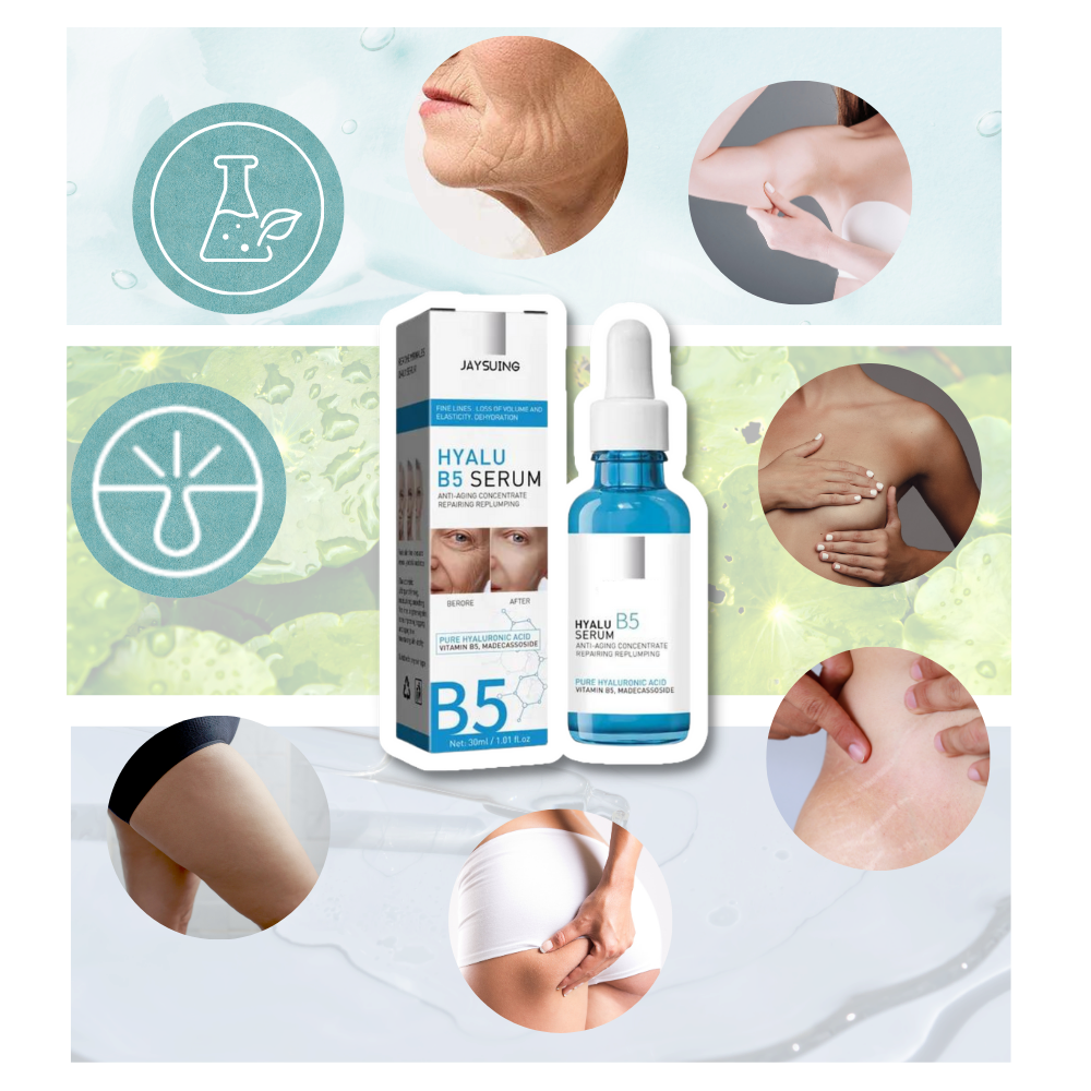 Sérum Hyalu B5 à l’acide hyaluronique – gel anti-âge visage aux bienfaits hydratants et lissants