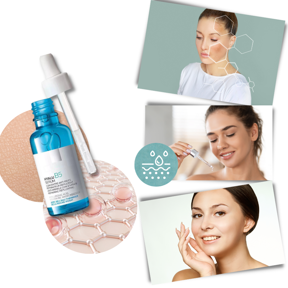 Sérum Hyalu B5 à l’acide hyaluronique – gel anti-âge visage aux bienfaits hydratants et lissants