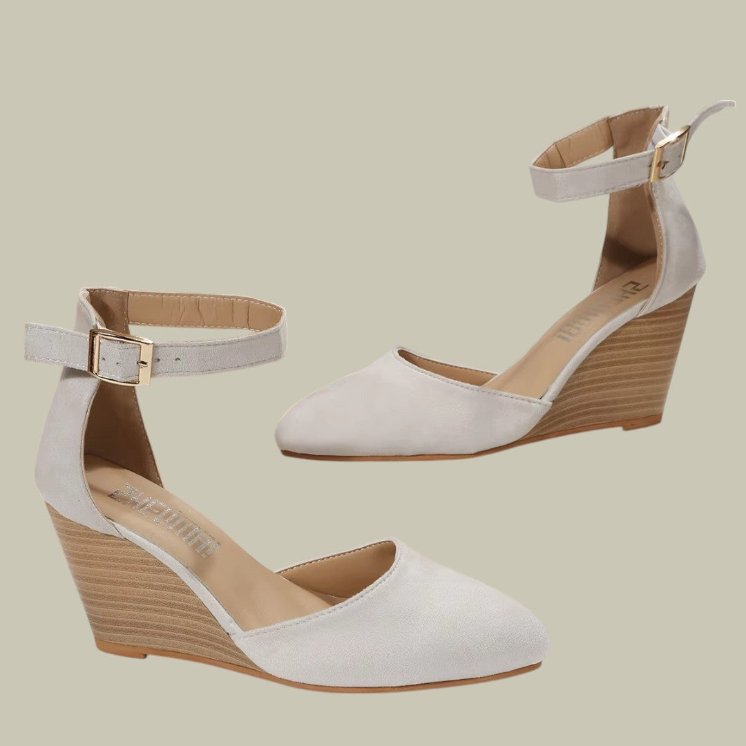Women’s Wedge Orthopedic Heels | Comfortable Cushioned Insole & Adjustable Fit for All-Day Wear