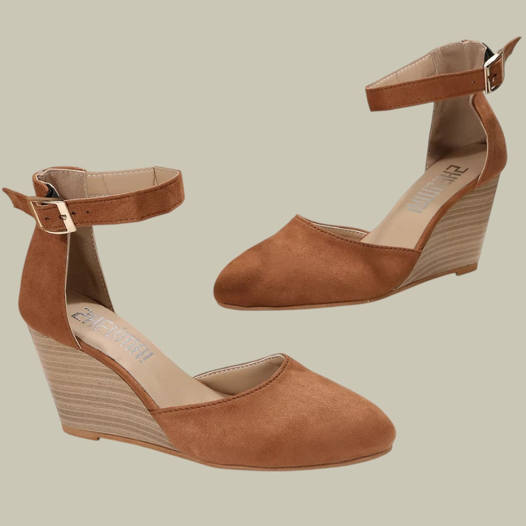 Women’s Wedge Orthopedic Heels | Comfortable Cushioned Insole & Adjustable Fit for All-Day Wear