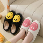 Smiley Face Slipper - Cozy Non-Slip with Soft Inner Lining
