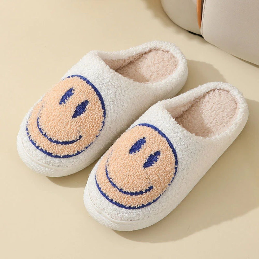 Smiley Face Slipper - Cozy Non-Slip with Soft Inner Lining