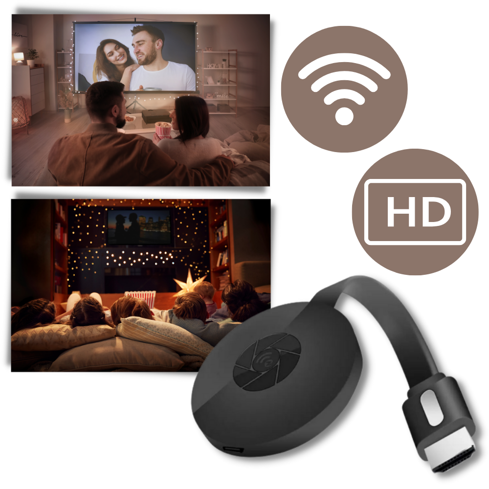 Clé HDMI chromecast TV sans fil pour projection mobile – compatible chrom cast et achat facile