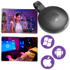 Clé HDMI chromecast TV sans fil pour projection mobile – compatible chrom cast et achat facile