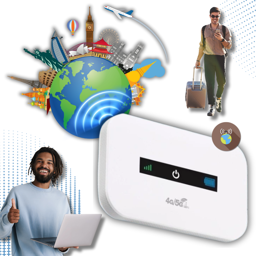 Routeur WiFi portable 4G – boîtier WiFi mobile compatible hotspot et connexion rapide partout
