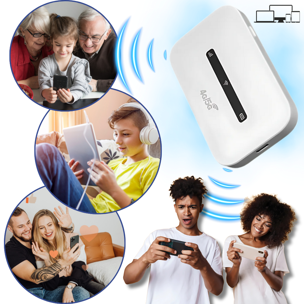 Routeur WiFi portable 4G – boîtier WiFi mobile compatible hotspot et connexion rapide partout